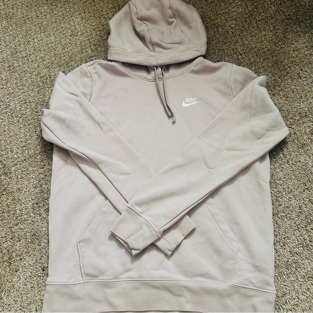 Nike Women’s Gray/Pink Hoodie Sweatshirt